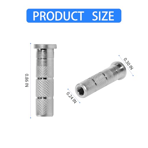 24 Aluminum Archery Arrow Inserts - .244/6.20mm Replacement Parts