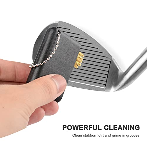 3-in-1 Golf Club Brush Cleaner Tool - Black, Blue, Red