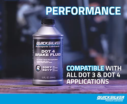 DOT 4 Brake Fluid - 12oz Bottle for Marine, Automotive & Powersports