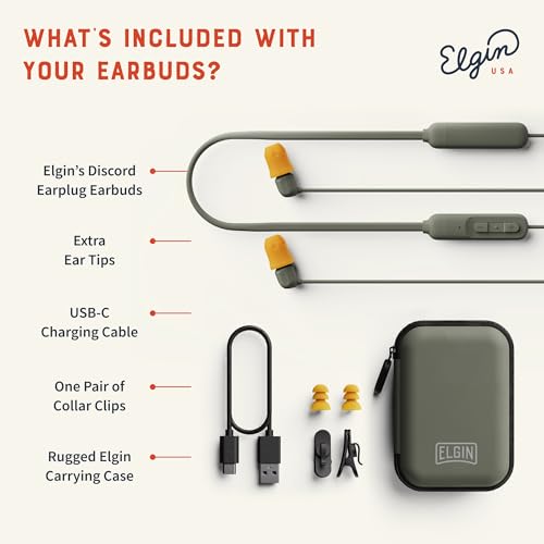Bluetooth Earplug Headphones - Gen 3, 31dB Noise Isolation