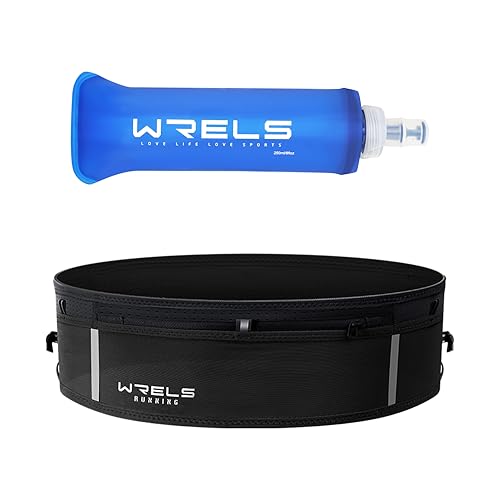 Hydration Running Belt with TPU Soft Flask 250ml - Black-M