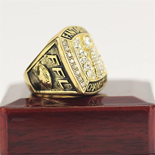 2017 Fantasy Football Championship Ring Trophy - Gold, Size 10 with Box