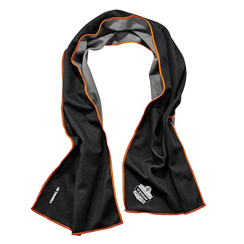 Ergodyne Chill-Its 6602MF Cooling Towel Gray 41"x9.84" UPF 50+ Microfiber