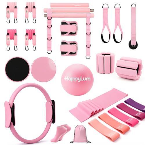 Complete Pilates Kit for Home Workouts - 29 Pieces with Video Guide