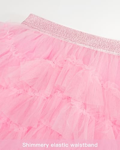 Stelle Pink 4-5T Toddler Girls Tutu Skirt Layered Tulle Ballet Dancewear