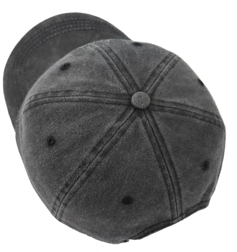 World's Best Grandpa Baseball Cap - Adjustable Cotton Hat - Black
