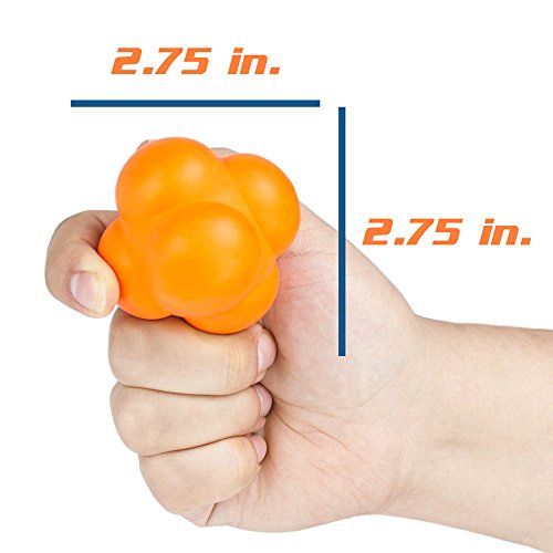 Hi-Bounce Reaction Ball Agility Trainer - Orange