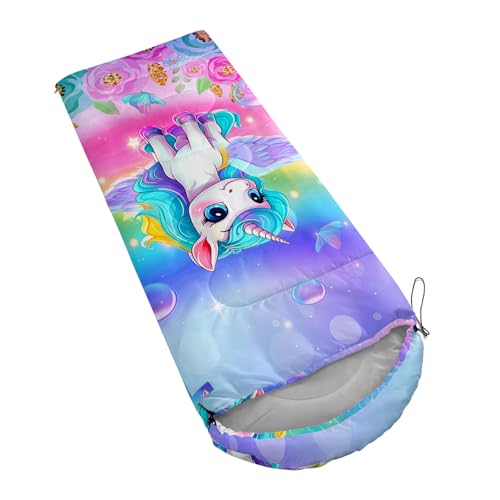 XYNHML All Seasons Waterproof Camping Sleeping Bag for Adults & Kids - Unicorn1 Variation