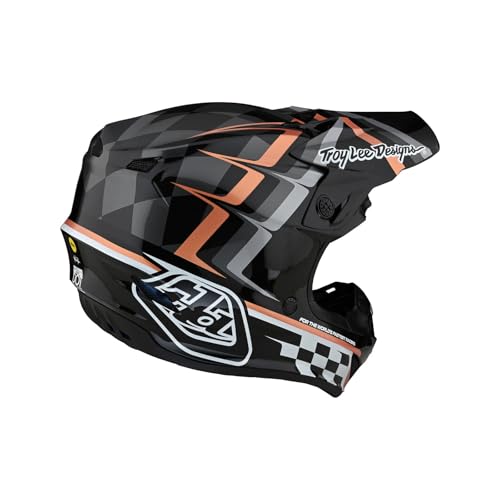 Full Face Motocross Helmet with MIPS - Warped Black/Copper, Large