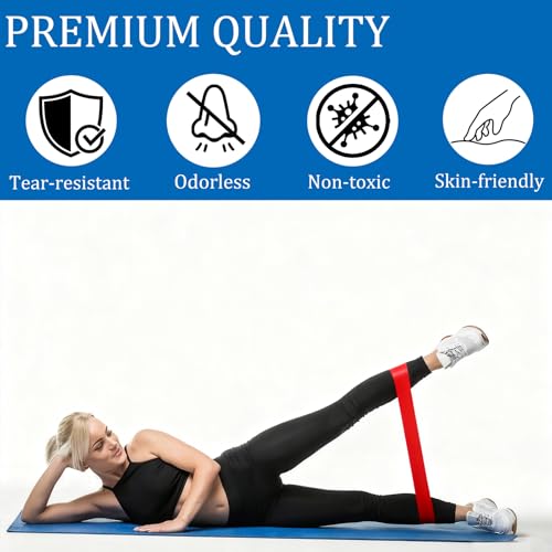 7-Piece Resistance Band Set - TPE Elastic Exercise Bands for Yoga and Pilates