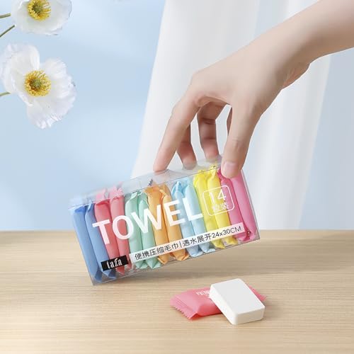 Compressed Disposable Towel Tablets - Portable Travel & Camping Towelettes