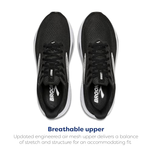 Women's Ghost 17 Neutral Running Shoe - Size 8.5 Black/Grey/White