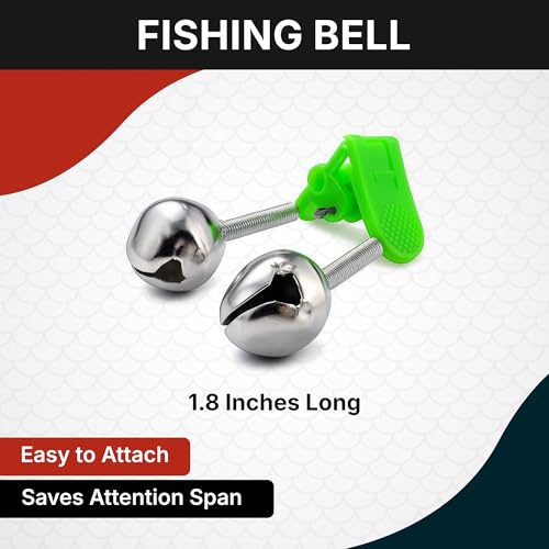Fishing Bells for Rods - Durable Metal Alarm Clips