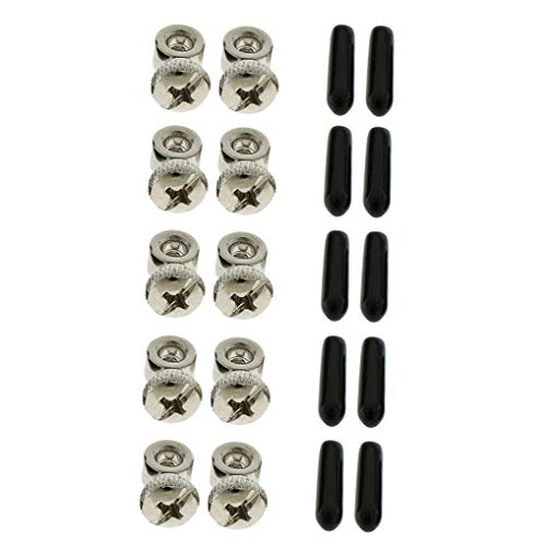 Replacement Adjustable Screws & End Caps for Speed Jump Ropes - 5 Sets