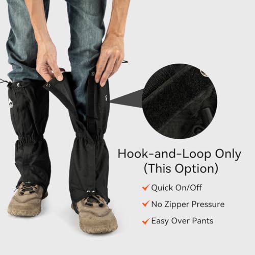 Waterproof Adjustable Leg Gaiters for Hiking & Climbing
