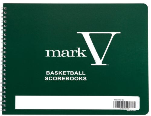 Basketball Scorebook 8.5 x 11 Hardback for 30 Games & 15 Player Positions