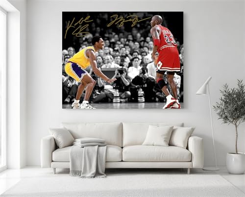 Framed Basketball Poster Canvas Art - Legend5, 8"L x 10"W