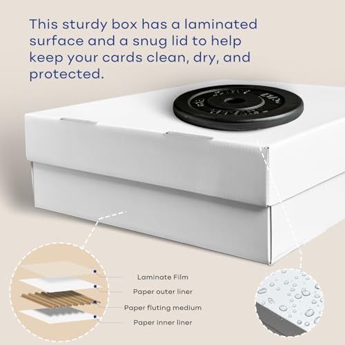 2-Pack Cardboard Trading Card Storage Box for 2400 Cards