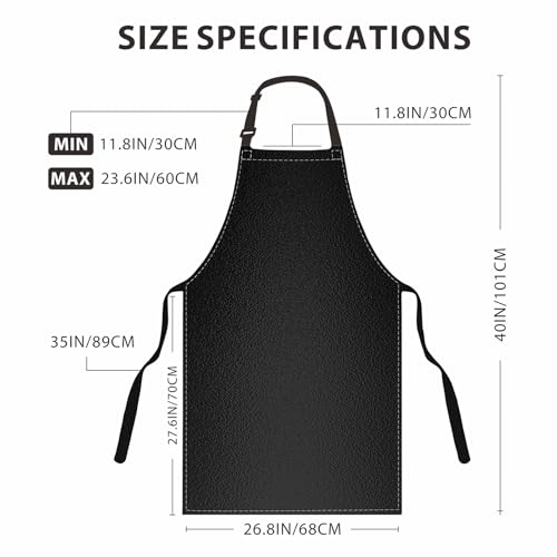 GoldPig Heavy-Duty Waterproof Apron, Chemical Resistant Rubber Vinyl for Industrial, Lab, Kitchen, Butcher & Grilling (40")