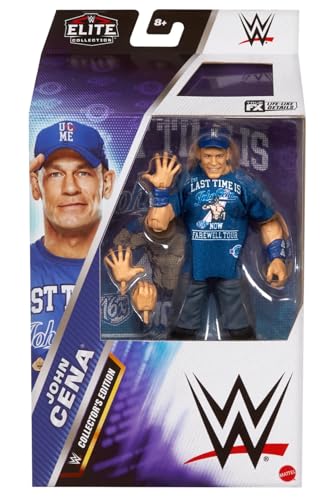 WWE John Cena Action Figure Collector's Edition - Elite Series 119, Retirement Tour, Authentic Poseable Toy