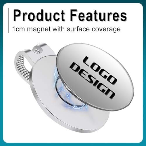 Magnetic Golf Ball Marker Hat Clip - 3 Pack with Strong Hold