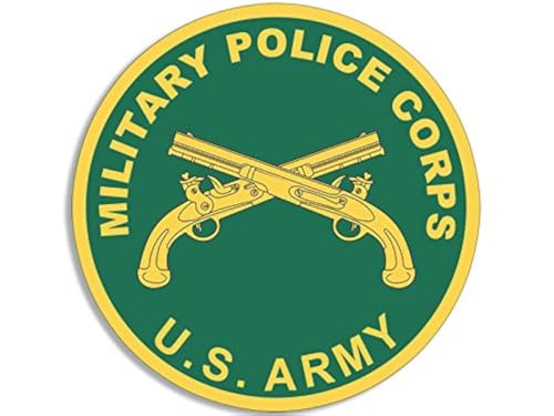U.S. Army Military Police Corps Vinyl Sticker - 3 Inch Weatherproof Decal
