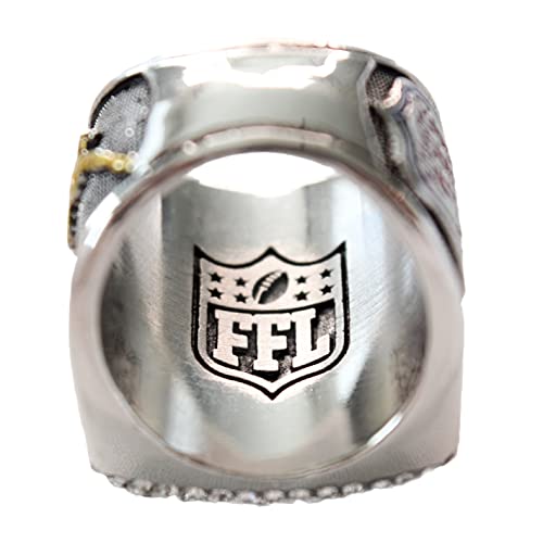 Fantasy Football Championship Ring with Display Box - Size 10