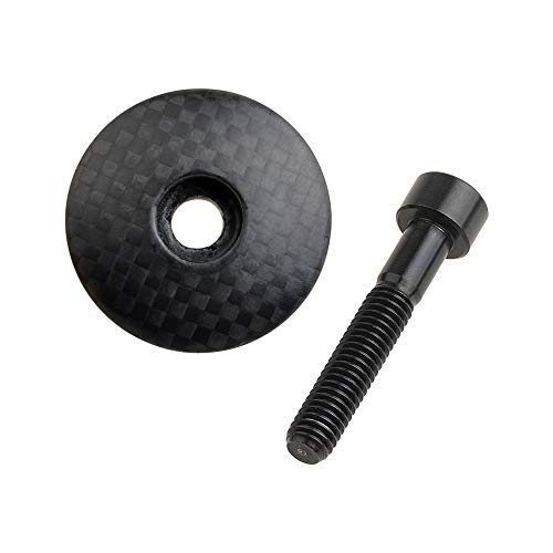 Wanyifa Matte Black 1/8" 3K Carbon Fiber Cycling Headset Top Cap Upgrade