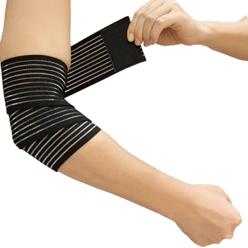 ONETOZERO Black Adjustable Arm Compression Wrap Sleeve for Support & Recovery