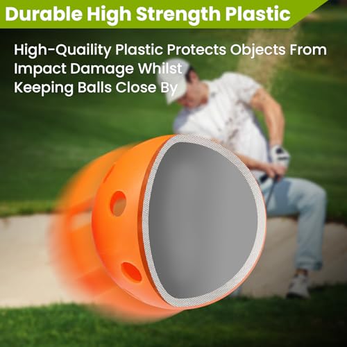 Practice Golf Balls - Limited Flight Training, Orange, 12 Pack