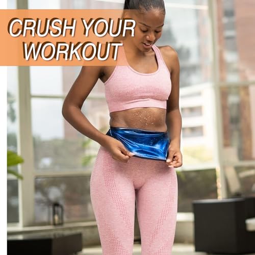 Waist Trimmer Sauna Suit for Women - S/M - Blue