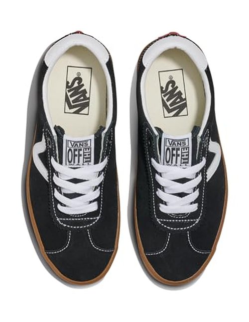 Vans Unisex Sport Low Shoe | '90s Retro Inspired Low-Top Fashion Sneakers for Men & Women, Black/Gum, 4.5/6