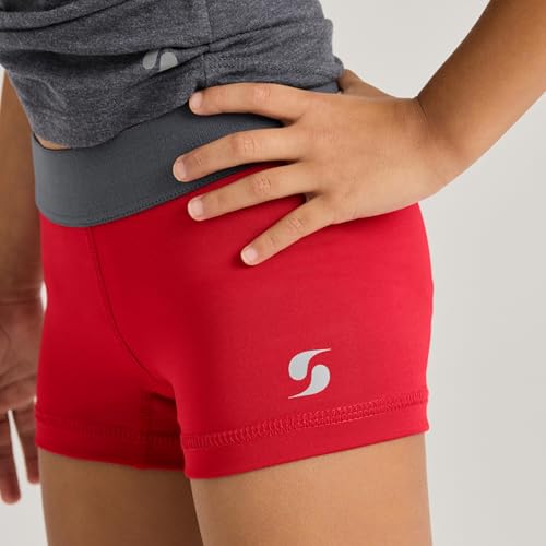 Soffe Girls' Lowrise Dri Shorts 2.5" Inseam - Large, New Purple