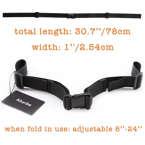 Adjustable Backpack Chest Strap with Quick Release Buckle - Black