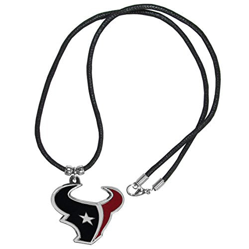 Houston Texans Cord Necklace - 21" Cotton with Large Pendant