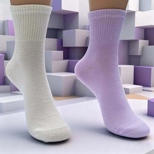 Cushioned Running Gym Socks for Women - Multicolor, 6 Pairs