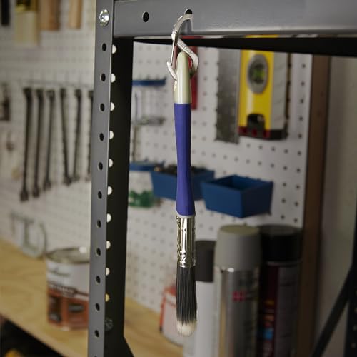 Nite Ize S-Biner Hook 'N Hold S-Hook, Stainless Steel S-Hook with Clip, Holds Keys Tumblers and More, Small 2 Pack