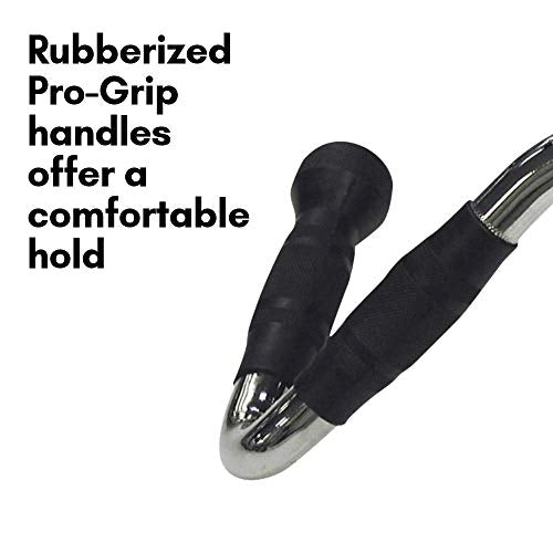 Body-Solid Pro-Grip Multi Bar Cable Attachment 14 lbs Silver for Cable Machines