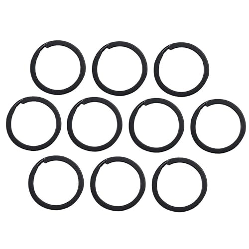 10 Pcs 1-Inch Stainless Steel Split Rings for Keychains