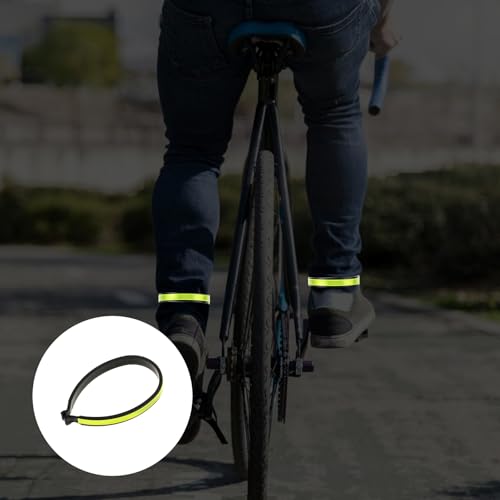 Reflective Cycling Trouser Clips - 2 Pack Adjustable Pant Leg Safety Bands