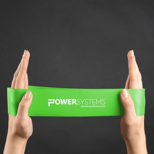 Power Systems Versa Loops Light Resistance Bands 10 Pack - Commercial Grade Exercise Loops for Strength & Rehab