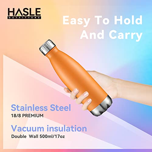 HASLE OUTFITTERS 17oz Vacuum Insulated Stainless Steel Water Bottle – Orange