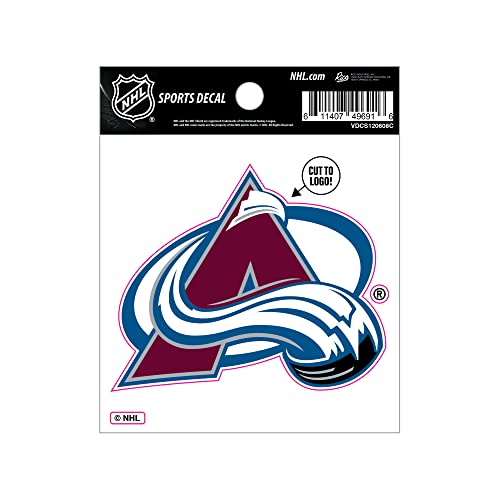 Colorado Avalanche 4" x 4" Die-Cut Sports Decal - Team Color