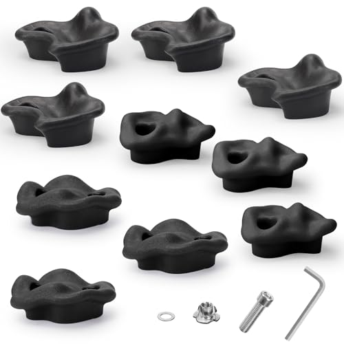 YTCYKJ 10PCS Large Rock Climbing Holds C for Indoor & Outdoor Climbing