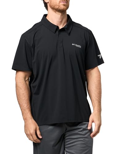Columbia Men's Diamond Peak Pro Polo X-Large Black Active Fit UV-Blocking