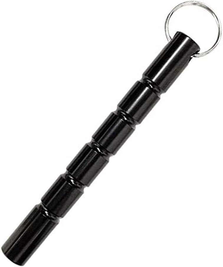 Aluminum Self-Defense Keychain - 5.5-Inch Kubaton - Black