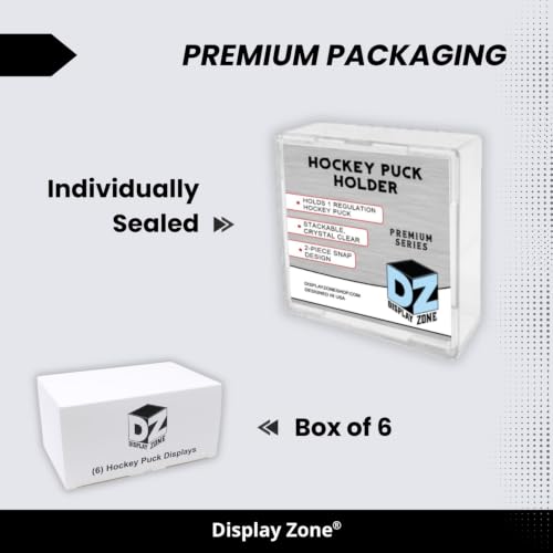 Crystal Clear Hockey Puck Display Case - Official Size Holder