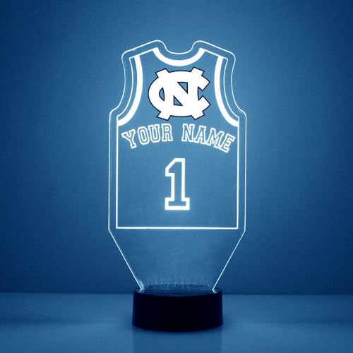 University of North Carolina Custom Basketball Jersey LED Sign with Remote