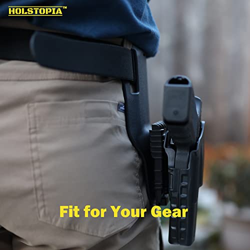 Low-Ride UBL Duty Belt Loop - Universal Low Ride Holster Accessory, Fits 2-Inch Belts, Heavy Duty Polymer