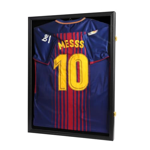 GoldLock Jersey Frame Display Case - T-Shirt Shadow Box with UV Protection - 1 Pack